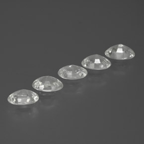Achetez naturel ct blanc zircon gems, coupe ovale, en provenance cambodge chez gemselect. en stock, livraison internationale!