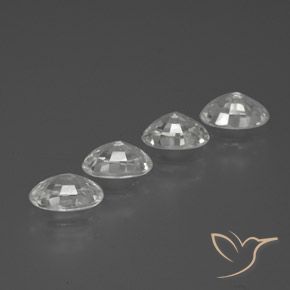 Shop natural 2.91ct Blanc Zircon gems, ovale, from Cambodge at GemSelect. In stock, global shipping!
