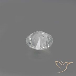 Zircon blanc naturelle coupe roude, 1,36 ct, VVS-VS
