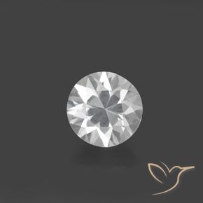 1.55ct Naturel Blanc Zircon, Tour, VVS-VS