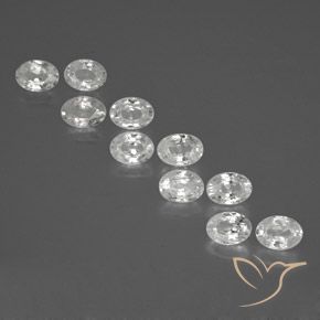 Shop natural 11.60ct Blanc Zircon gems, ovale, from Cambodge at GemSelect. In stock, global shipping!