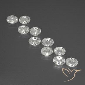 Shop natural 12.03ct Blanc Zircon gems, ovale, from Cambodge at GemSelect. In stock, global shipping!