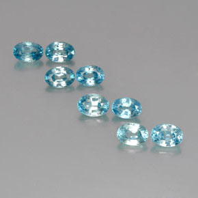 Achetez naturel 9.50ct Bleu Zircon gems, Coupe ovale, En provenance Cambodge chez GemSelect. En stock, livraison internationale!
