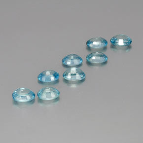 Achetez naturel 9.50ct Bleu Zircon gems, Coupe ovale, En provenance Cambodge chez GemSelect. En stock, livraison internationale!