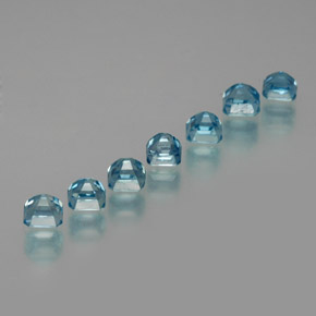 Achetez naturel ct bleue zircon gems, taille émeraude, en provenance cambodge chez gemselect. en stock, livraison internationale!