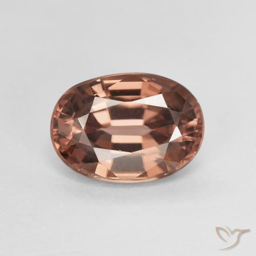 2.74ct Naturel Marron cannelle léger Zircon, ovale, VVS-VS