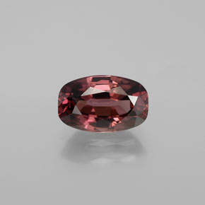 Zircon rose naturelle coupe coussin, 3,45 ct, VVS