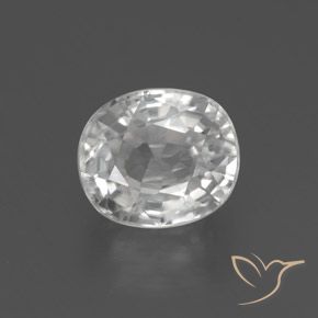 2.76ct Naturel Blanc Zircon, ovale, VS