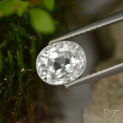 3.16ct Naturel Blanc chaud Zircon, ovale, VS