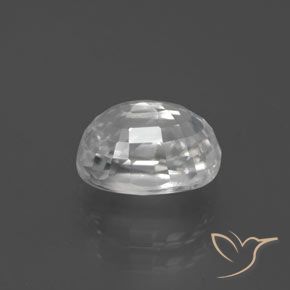 Zircon Blanc naturelle ovale, 3.04 ct, VVS