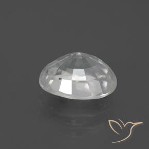 Zircon Blanc naturelle ovale, 3.00 ct, VS