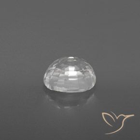 Zircon Blanc naturelle ovale, 3.05 ct, VVS-VS