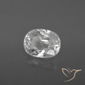Zircon Blanc naturelle ovale, 3.12 ct, VVS-VS