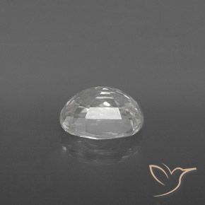 Zircon Blanc naturelle ovale, 3.12 ct, VVS-VS