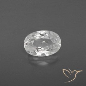 2.95ct Naturel Blanc Zircon, ovale, VVS
