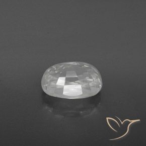 Zircon Blanc naturelle ovale, 3.27 ct, VVS-VS