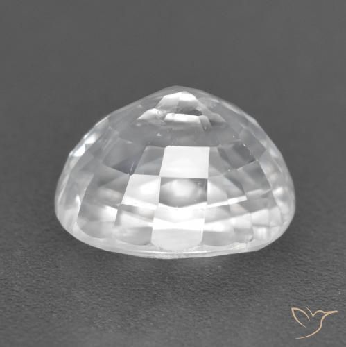 Zircon Blanc naturelle ovale, 3.28 ct, VS