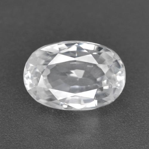 Zircon Blanc naturelle Coupe ovale, 3.31 ct, VVS