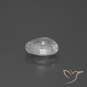 Zircon Blanc naturelle ovale, 3.17 ct, VS