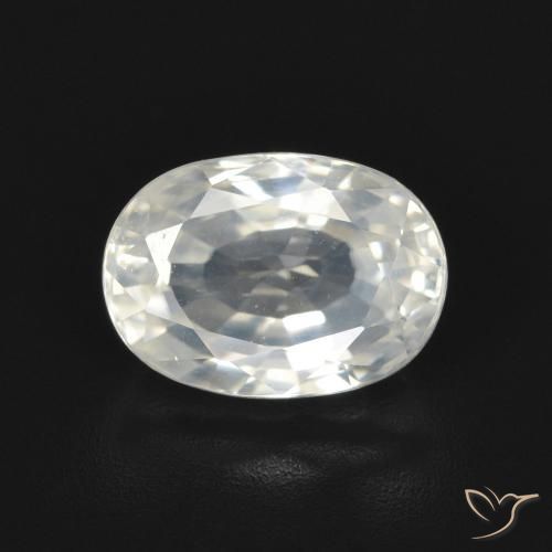 3.20ct Naturel Blanc chaud Zircon, ovale, VVS