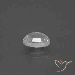 Zircon Blanc naturelle ovale, 3.17 ct, VS