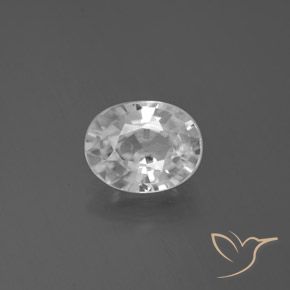 3.02ct Naturel Blanc Zircon, ovale, VVS-VS
