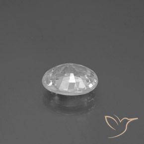 Zircon Blanc naturelle ovale, 3.02 ct, VVS-VS