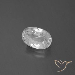 Zircon Blanc naturelle ovale, 2.75 ct, VVS