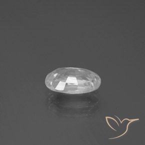 Zircon Blanc naturelle ovale, 2.75 ct, VVS