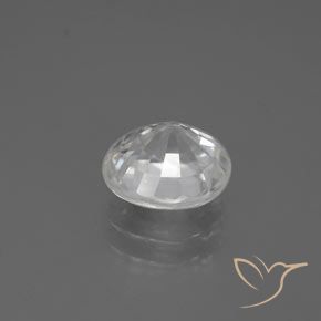 Zircon Blanc naturelle ovale, 2.84 ct, VVS