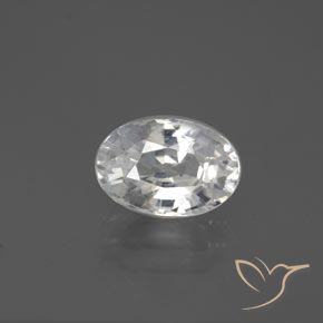 2.69ct Naturel Blanc Zircon, ovale, VVS