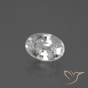 Zircon Blanc naturelle ovale, 2.69 ct, VVS