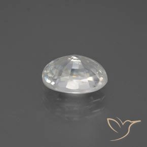 Zircon Blanc naturelle ovale, 2.69 ct, VVS