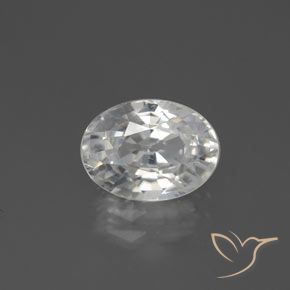 3.09ct Naturel Blanc chaud Zircon, ovale, VS