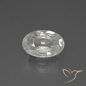 2.88ct Naturel Blanc chaud Zircon, ovale, VVS