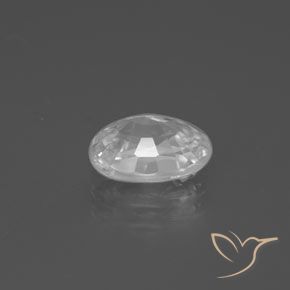 Zircon Blanc naturelle ovale, 2.38 ct, VVS