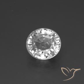2.84ct Naturel Blanc Zircon, ovale, VVS