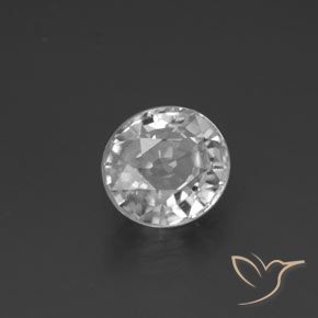 Zircon Blanc naturelle ovale, 2.84 ct, VVS