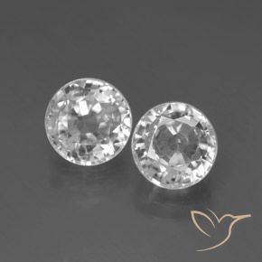 4.46ctw Naturel Blanc Zircon, Tour, VVS