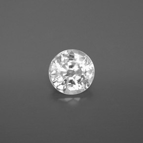 Zircon Blanc naturelle Coupe roude, 2.07 ct, VVS