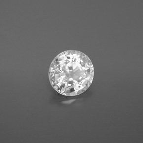 Zircon Blanc naturelle Coupe roude, 2.07 ct, VVS