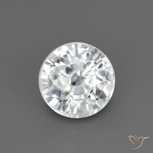 2.28ct Naturel Blanc Zircon, Tour, VVS-VS