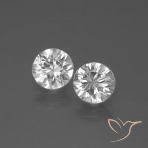 1.79ctw Naturel Blanc Zircon, Tour, VVS-VS