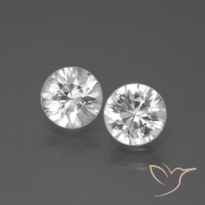 2.26ctw Naturel Blanc Zircon, Tour, VVS-VS