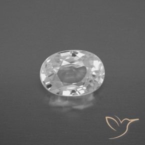 2.91ct Naturel Blanc Zircon, ovale, VVS