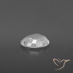 Zircon Blanc naturelle ovale, 2.26 ct, VVS-VS