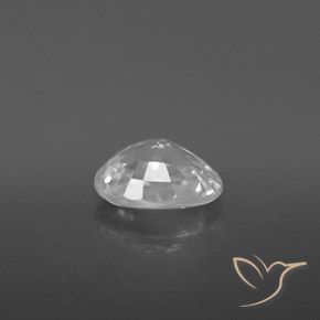Zircon Blanc naturelle ovale, 2.74 ct, VVS