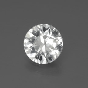 Zircon blanc naturelle coupe roude, 2,21 ct, VS