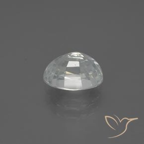 Zircon Blanc chaud naturelle ovale, 2.85 ct, VVS