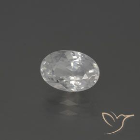 2.22ct Naturel Blanc chaud Zircon, ovale, VVS